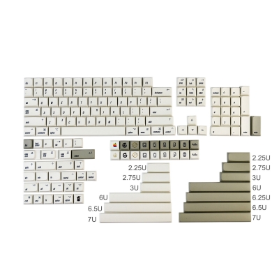 104+62 MAC Keycaps Set XDA Profile MX for Mechanical Gaming Keyboards